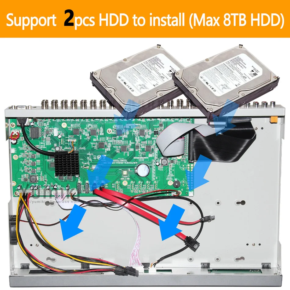 32ch 1080N DVR 5 в 1 коаксиальный CVI TVI AHD видеорегистратор системы Гибридный NVR для AHD 8CH IP поддержка 2 шт. HDD XMEYE