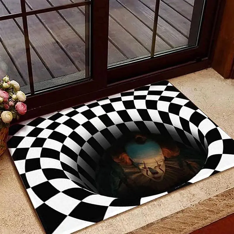 3d-ловушка для клоунов визуальный ковер планер дома гостиной спальни напольный