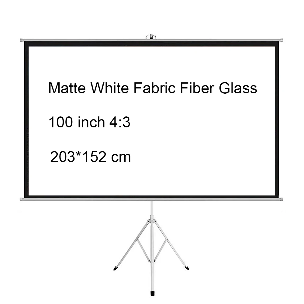 Портативный экран для проектора 100 дюйма 4:3|Проекционные экраны| |
