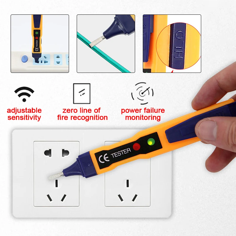 Измеритель напряжения переменного/постоянного тока электрический компактный