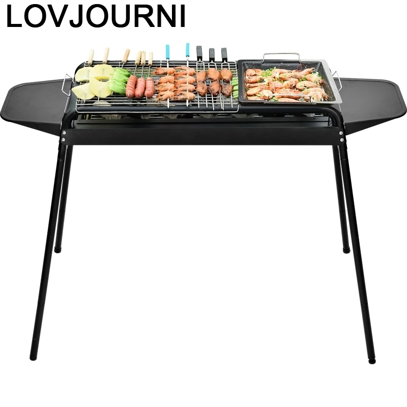Parrilla Camping Portatiles Barbeque Smoker Gril Charbon De Bois гриль для барбекю на открытом воздухе| |