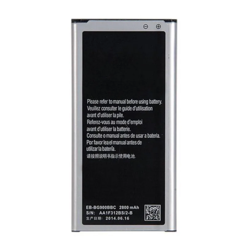 

Phone Battery EB-BG900BBE EB-BG900BBC for Samsung GALAXY S5 G900 G900S G900I G900F G900H 2800 mAh Bateria Rechargeable Batteries