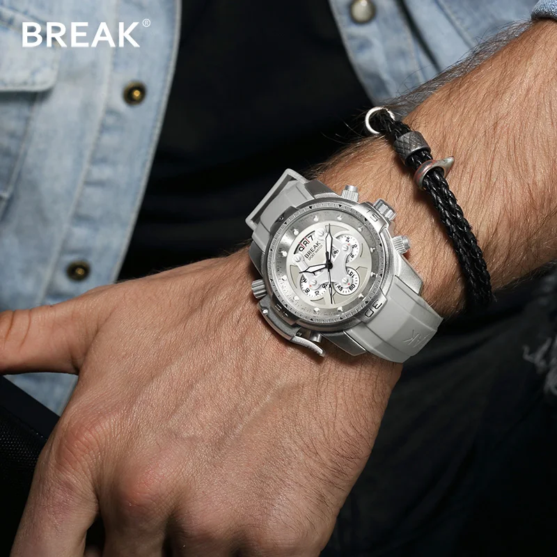 Часы наручные BREAK Top мужские кварцевые роскошные брендовые уникальные модные