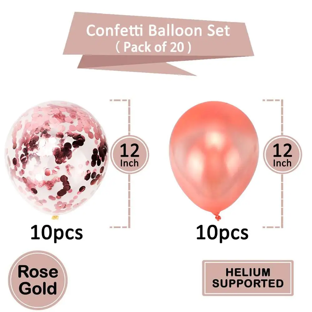 20pcs 12inch Balloons Happy Birthday Party Decorations Princess 1st First Birthday Girl Boy Wedding Just Married Supplies