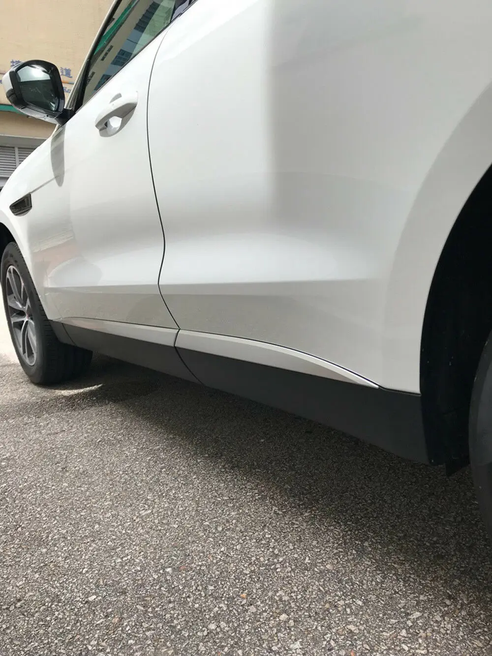 

For Jaguar F-PACE 2016 2017 2018 2019 Matte Car Body Door Side Strips Cover Trim