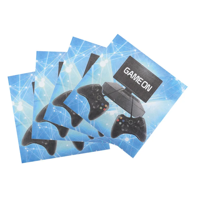 Геймпад одноразовый набор столовых приборов контроллер видеоигр Салфетка