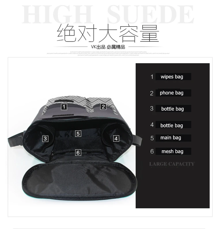 Модная детская коляска OrganizerBag висячая сумка для подгузников с подстаканниками