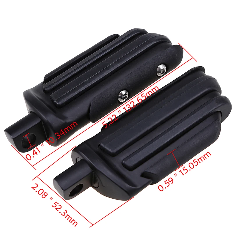 Винтажные мотоциклетные подножки POSSBAY для шоссе мотовездехода хромированные