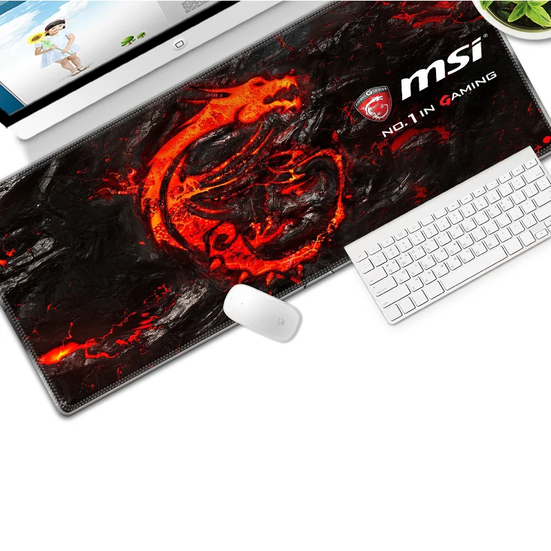 Высокоскоростной игровой коврик для мыши и клавиатуры серии Red Dragon 700*300 мм