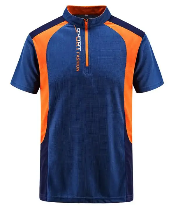 dark blue Peilow Большие размеры L~ 7XL, 8XL брендовая одежда Для мужчин Мужские Поло рубашка Для мужчин быстросохнущие спортивные Мужские Поло рубашка короткий рукав дышащая Мужские Поло рубашка - Цвет: dark blue