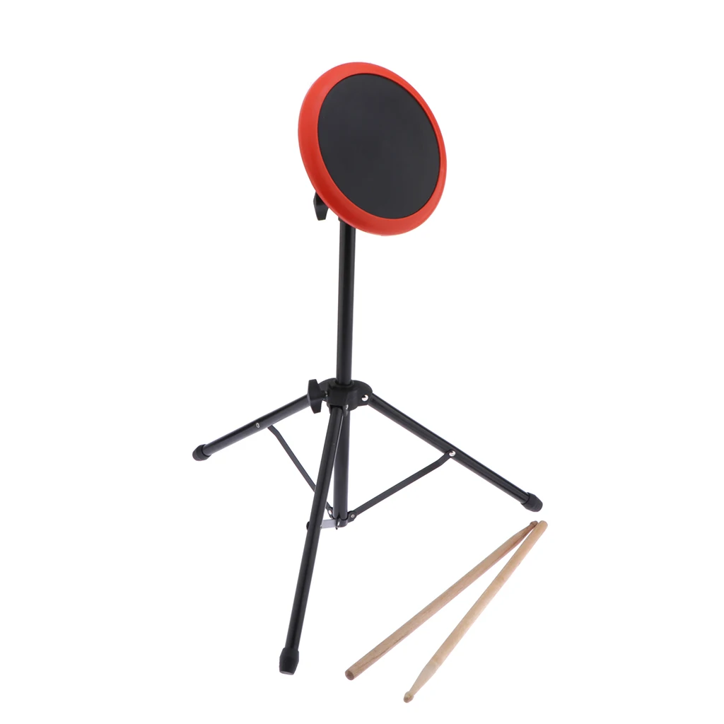 Drummer Practice Pad 6inch with Portable Tripod Stand Drumsticks and Bag | Спорт и развлечения