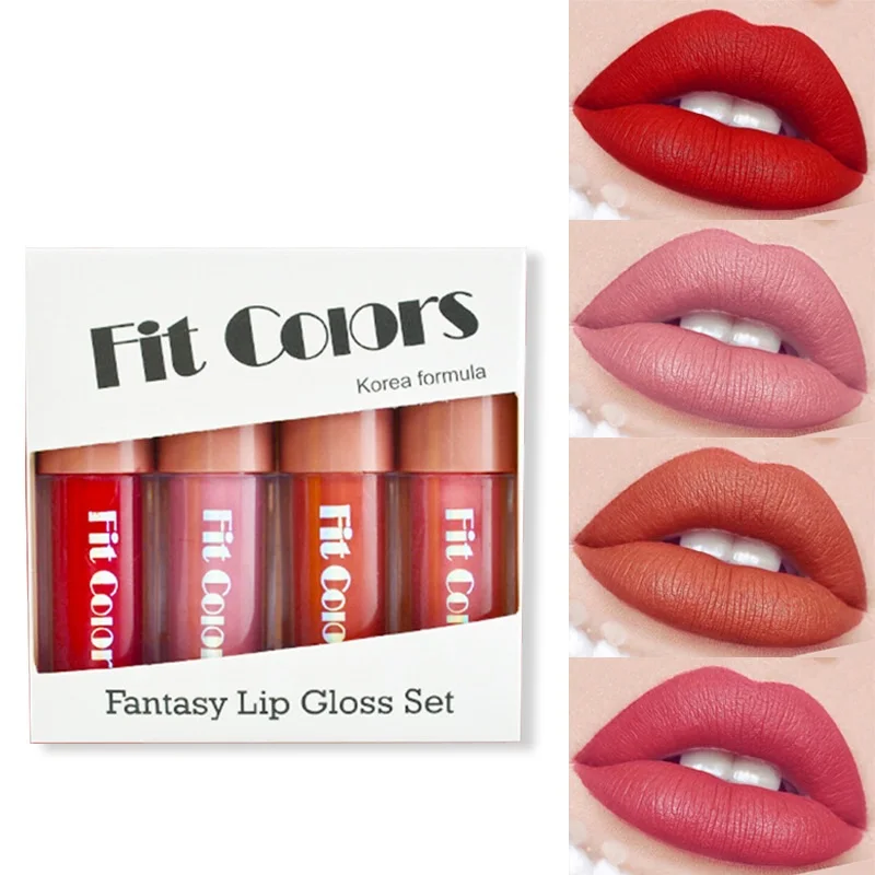 2020 Новый Макияж матовая водостойкая помада стойкий блеск для губ Набор