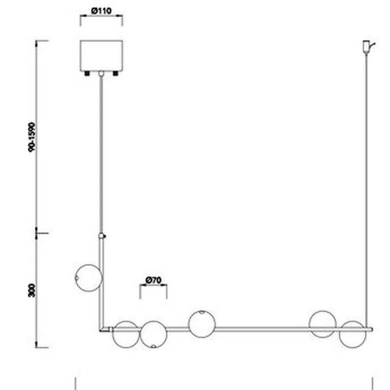 Современный минималистский люстра светильник s для кухни барная стойка длинные