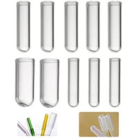 10pcs creative transparent straw plug reusable drinking dust cap glass cup accessories glass plugs tips cover kitchen drinkware