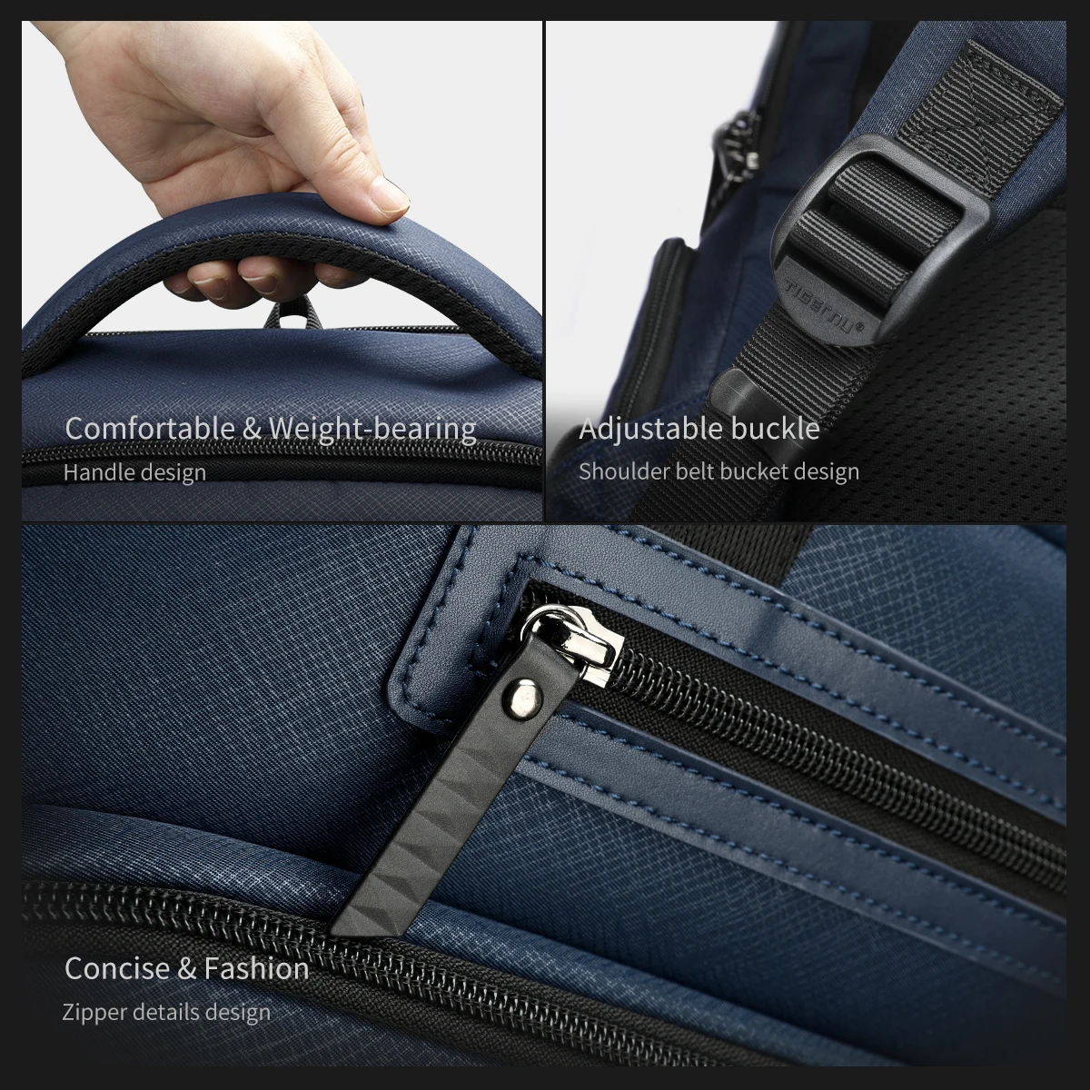 tigernu anti theft laptop backpack 15 6 anti wrinkle waterproof oxford backpack men fashion travel bag backpacks connect series free global shipping