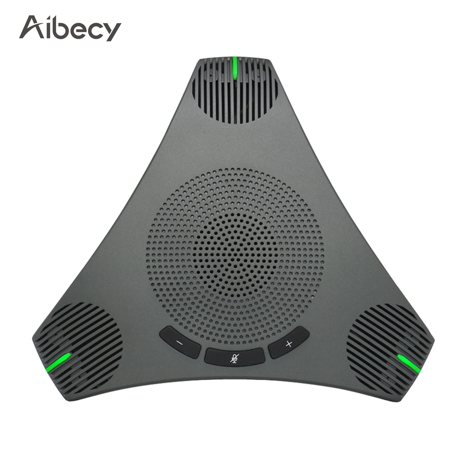 

Aibecy 360° USB Speakerphone Conference Microphone Omnidirectional Computer Mic Voice Pickup with Mute Key for Video Conference