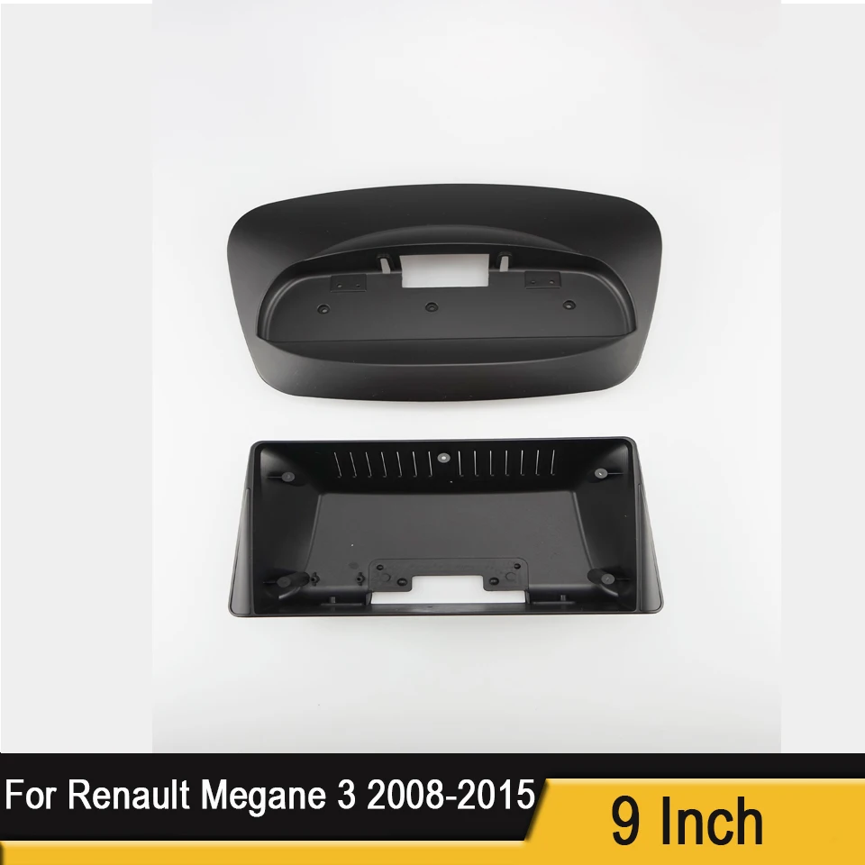 

Автомобильный радиоприемник 2 Din, 9 дюймов, пластиковая панель Fascia, рамка для RENAULT Megane 3 2008-2016, установка DVD, GPS, Mp5, комплект крепления для прибор...