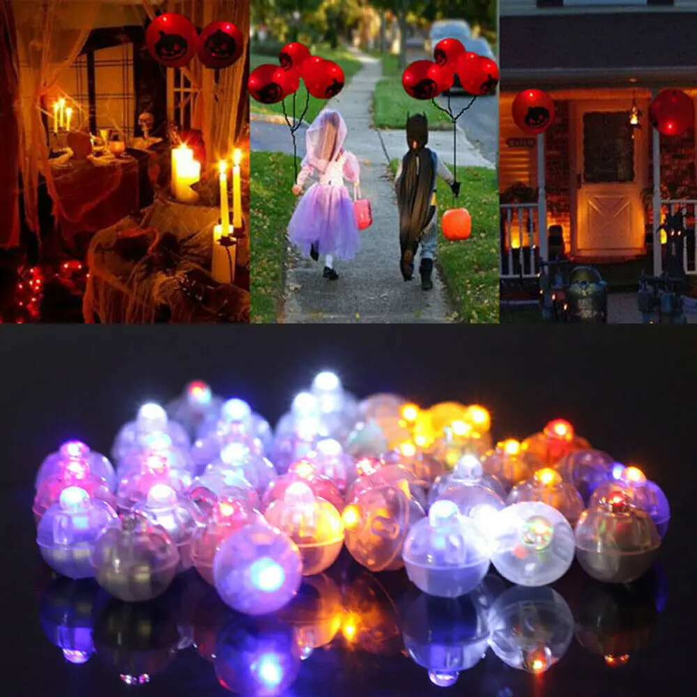 10Pcs LED Colorful Flicker Small Ball Light Sparkling Lamp Party Wedding Decor 