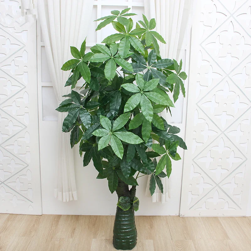 Искусственное капающее гуанинское растение 160 см пластиковое бонсай зеленое для