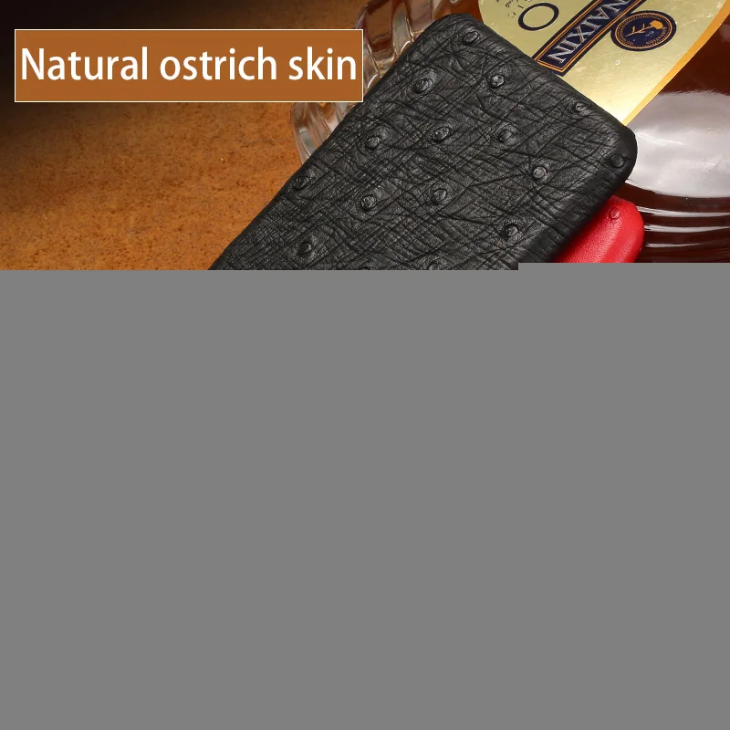 Чехол из натуральной кожи для iphone 8PLUS 7plus Оригинальный чехол страуса apple 7 8 6S Plus X 5 5S