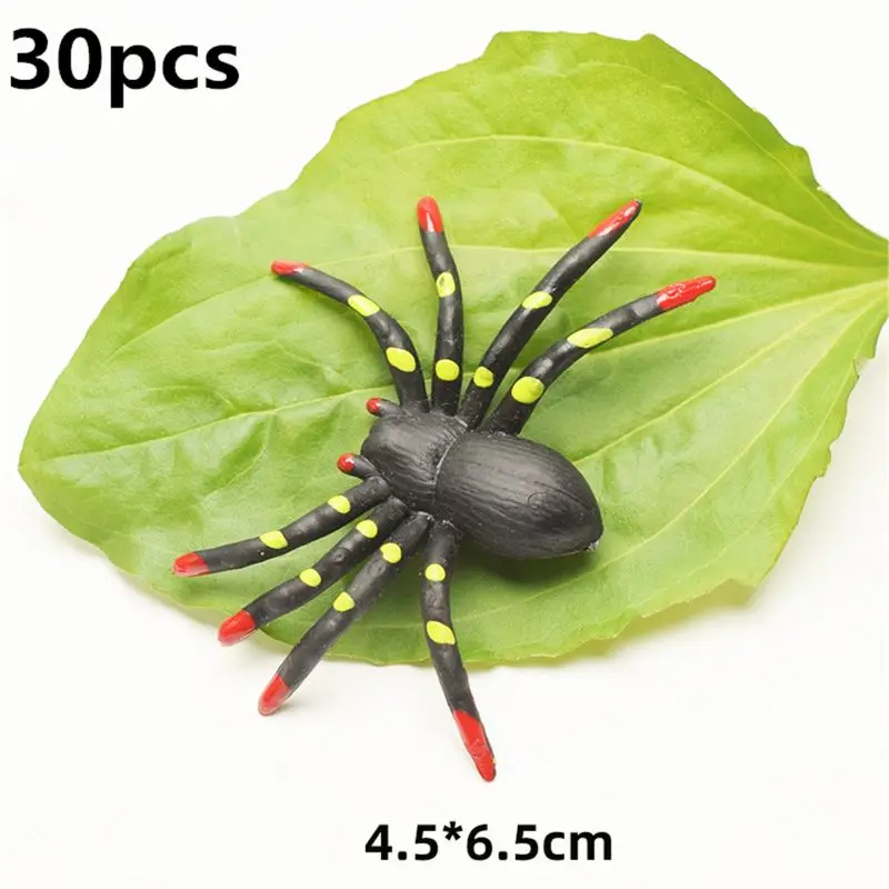 

30Pcs Fake Ants Simulated Insect Prank Toy Ants Spider Cockroach Fly Toy Figure Joke Toys Halloween Party Supplies P15C