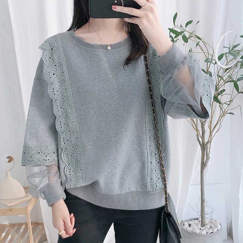 

Fashion Large Size Casual Slim Sweater Women Long Sleeve Strapless Pullovers White