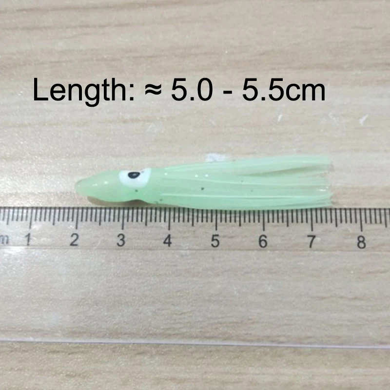 2 сумки = 16 шт. 5 см мягкий кальмар юбка рыболовные снасти Морская мягкие приманки