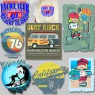 Шелковые нашивки для скейтборда, летние тканевые нашивки, термопечать, простота в использовании, моющееся украшение сделай сам