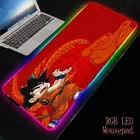 Коврик для мыши MRGBEST с аниме Красный дракон, настольный нескользящий коврик для компьютерных игр из натурального каучука, с застежкой на края, большой размер