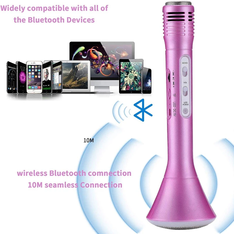 MOOL караоке микрофон для детей Детский Bluetooth с динамиком беспроводной эхо детский