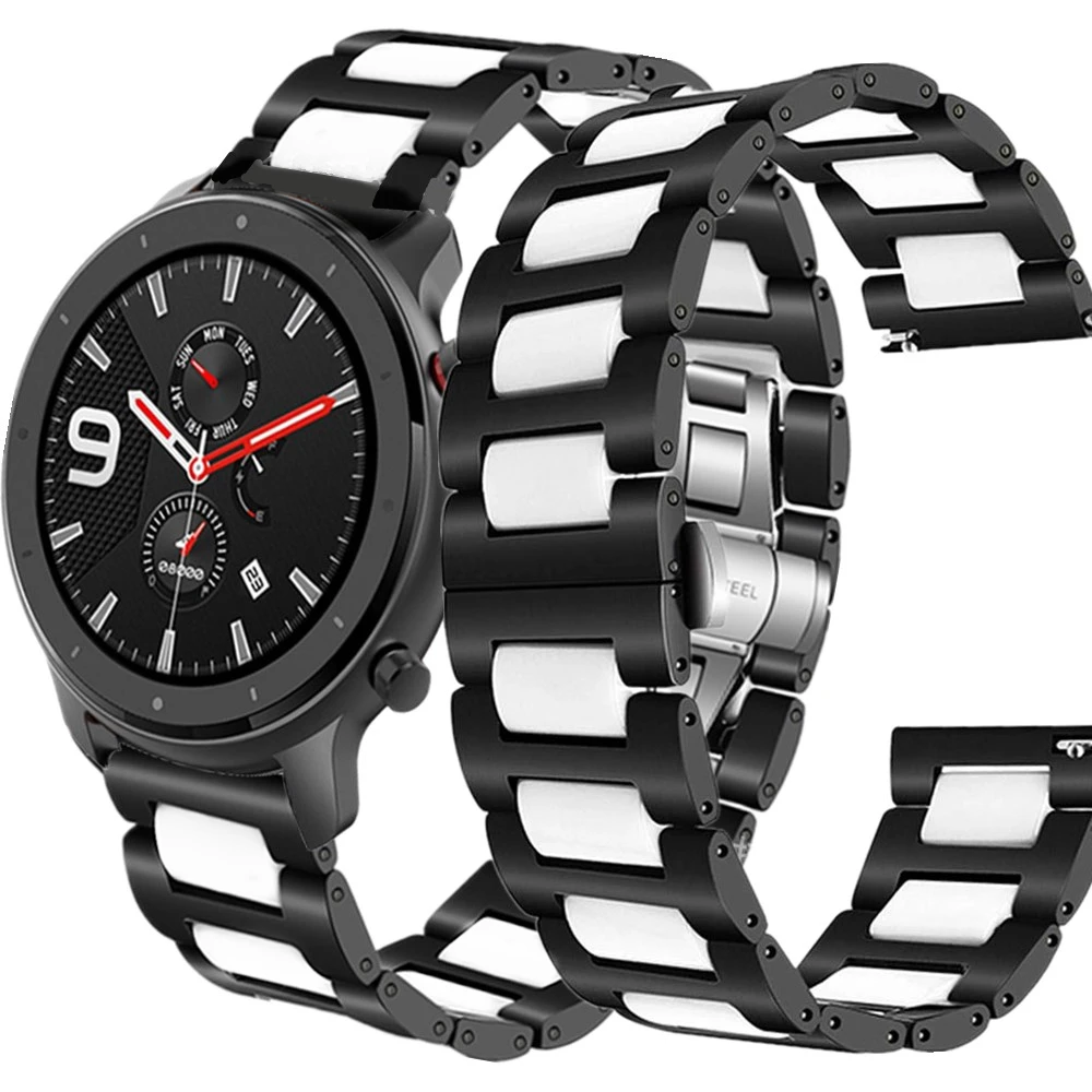 22 мм ремешок для часов Samsung Galaxy Watch 46 из керамической нержавеющей стали gear s3