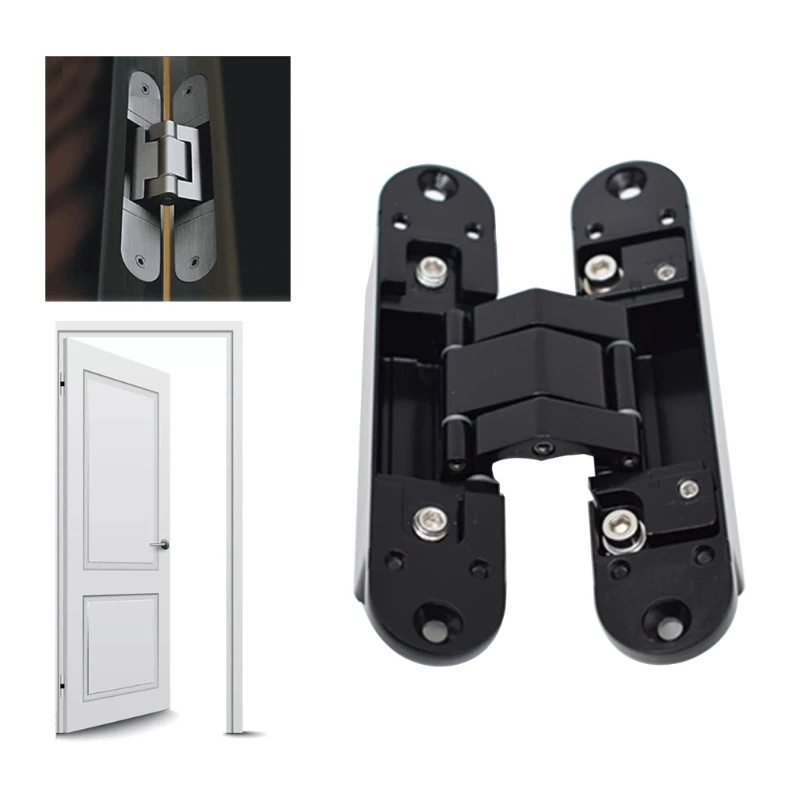 

2021 New 3D adjustable hidden door hinge adjustable conceal hinge /invisible door hinge for 2 hinges