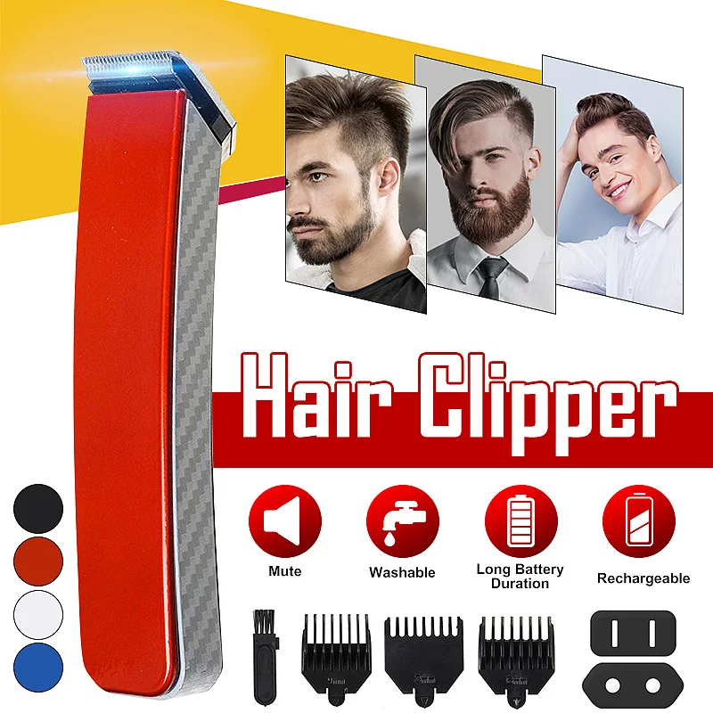 

Rechargeable AC100-240V Hair Trimmer Beard Trimmer Men Hair Clipper Professional Electric Hair Cutting Machine Cordless Haircut