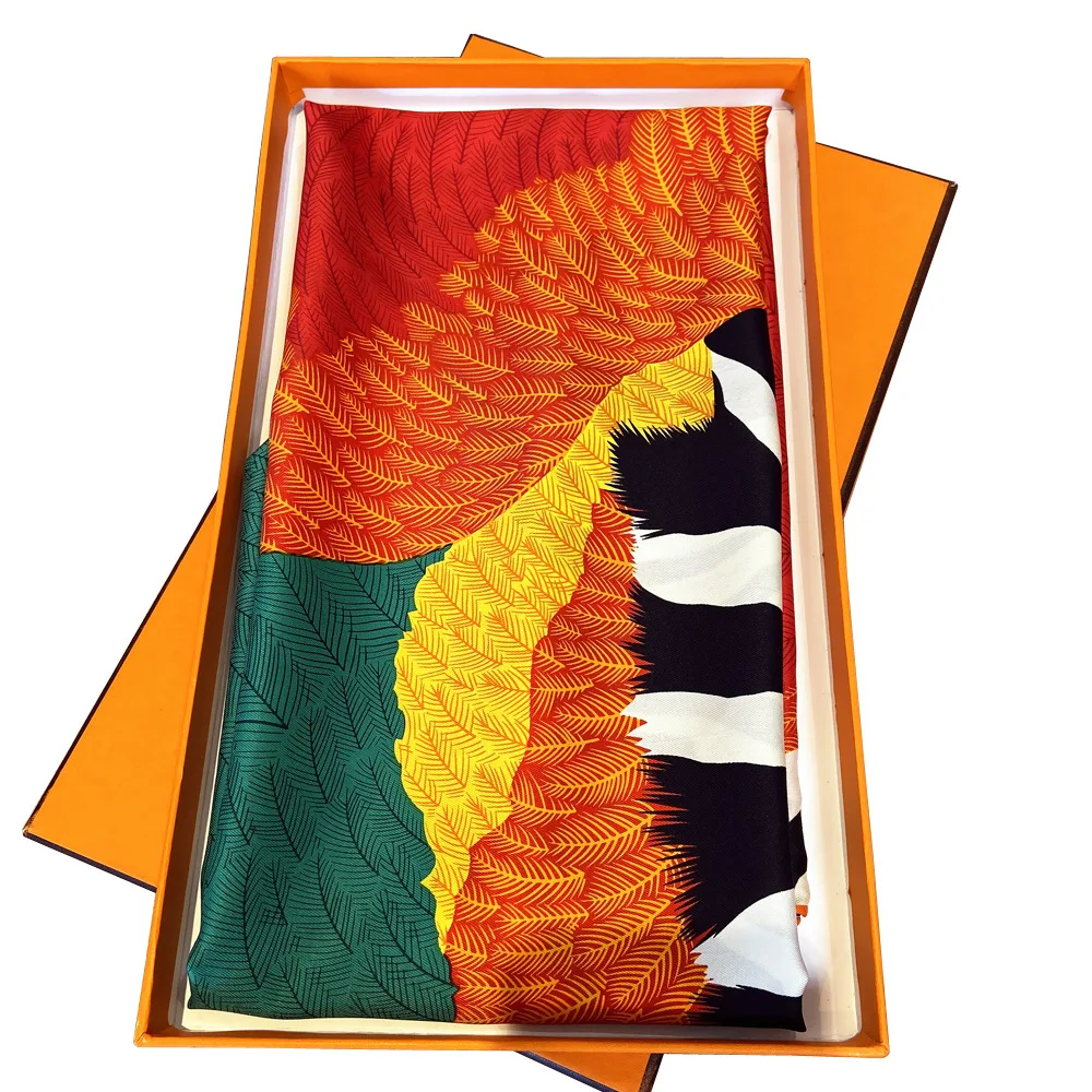 Роскошный дизайн Крылатая лошадь квадратный шелковый шарф шаль хиджаб для