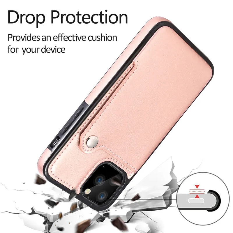 Кожаный чехол книжка премиум класса для iPhone 11 Pro XR XS Max 6 6s 7 8 Plus 5S с держателем