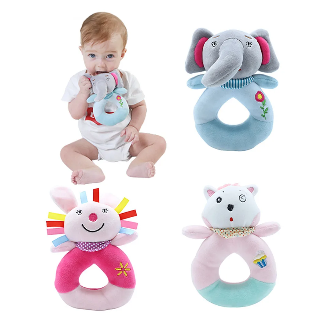 Мягкие подвесные колокольчики в виде животных для малышей погремушка детей