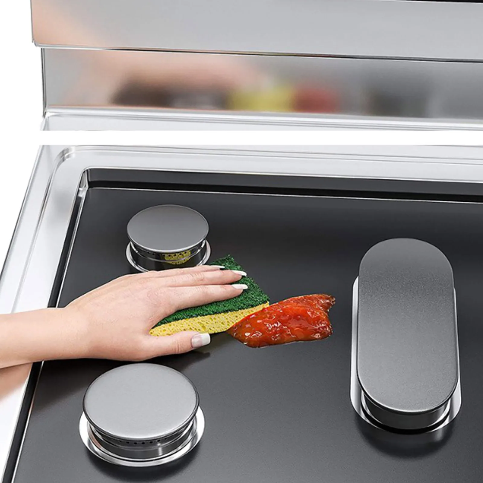 

5-Hole Stove Protector Cover Liner Gas Stove Protector Gas Stove Stovetop Burner Protector Kitchen Accessories Mat Cooker Cover