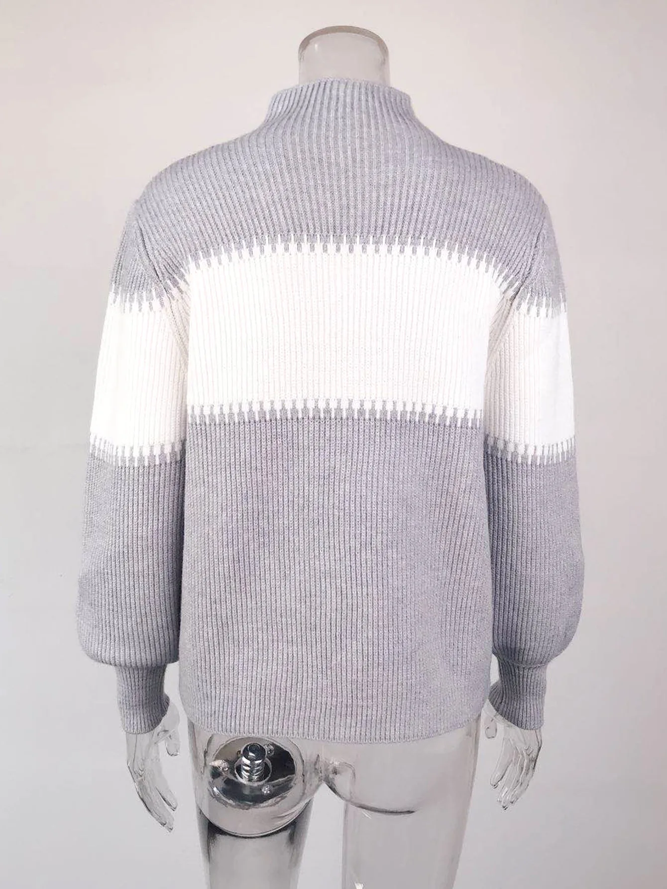 

AIUJXK 2020 New Arrival Patchwork Turtleneck Sweaters Woman Fashion Autumn Winter Warm Pullover Ribbed Knitwear Women Jumper
