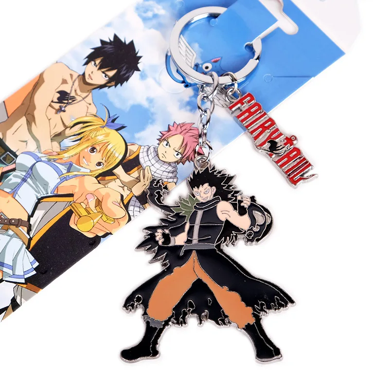 Аниме Fairy Tail ПВХ фигурка Natsu Люси серое Happy косплей брелок с рисунком из аниме