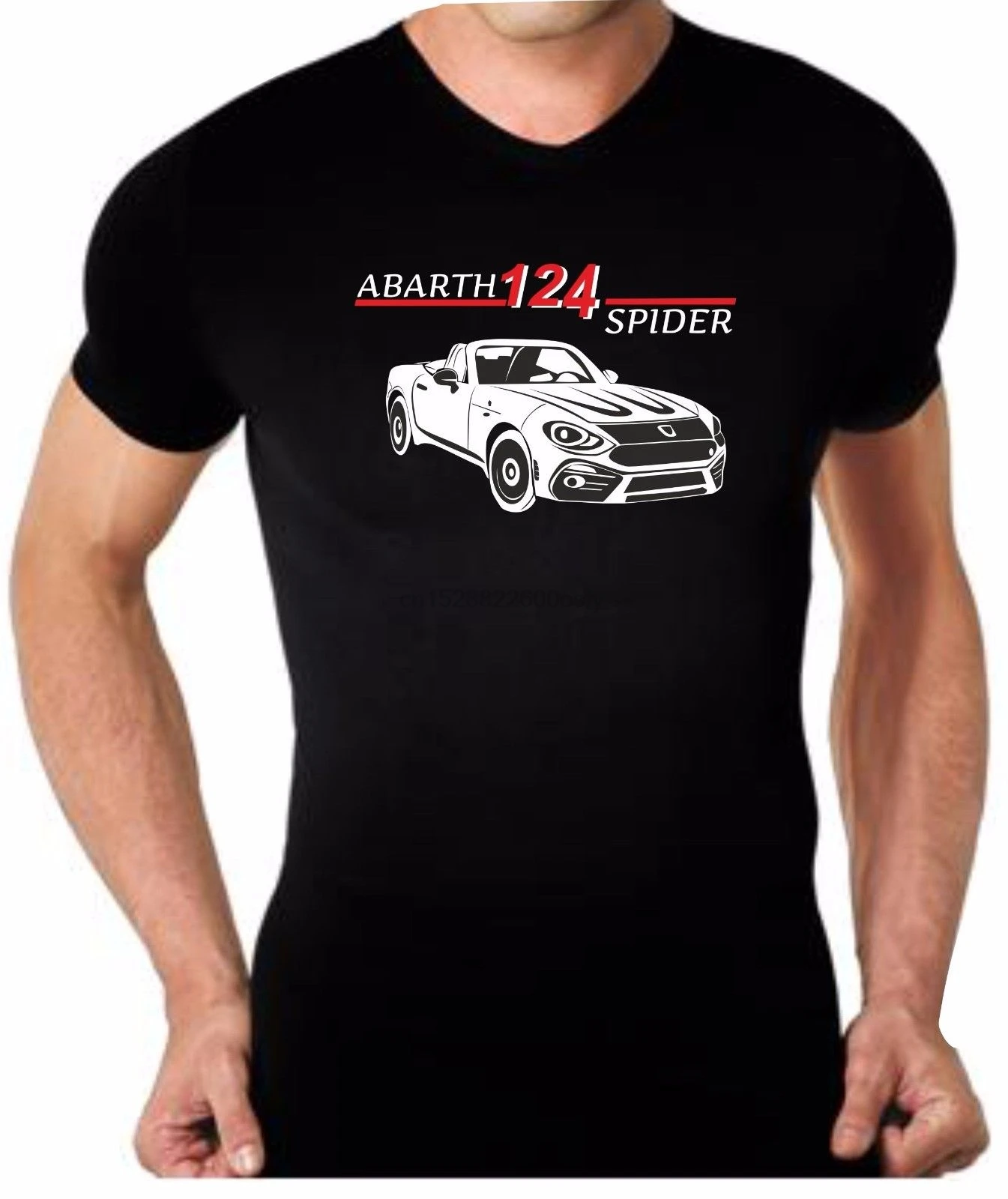 Лето 2019 хлопок мужской модный летний Стиль брендовый свитер машина Abarth 124