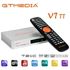 Спутниковый ресивер GTMEDIA V7 TT Combo DVB-TT2 + DVB-C поддержка H.265 HEVC 10-битный ТВ-тюнер с антенной Usb YouTube без приложения