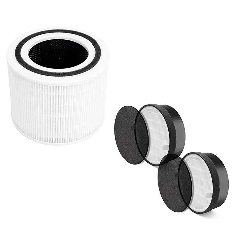 

True HEPA Filter for LEVOIT Core 300 and Core P35,True HEPA with Activated Carbon Filter for Levoit LV-H132 Air Purifier