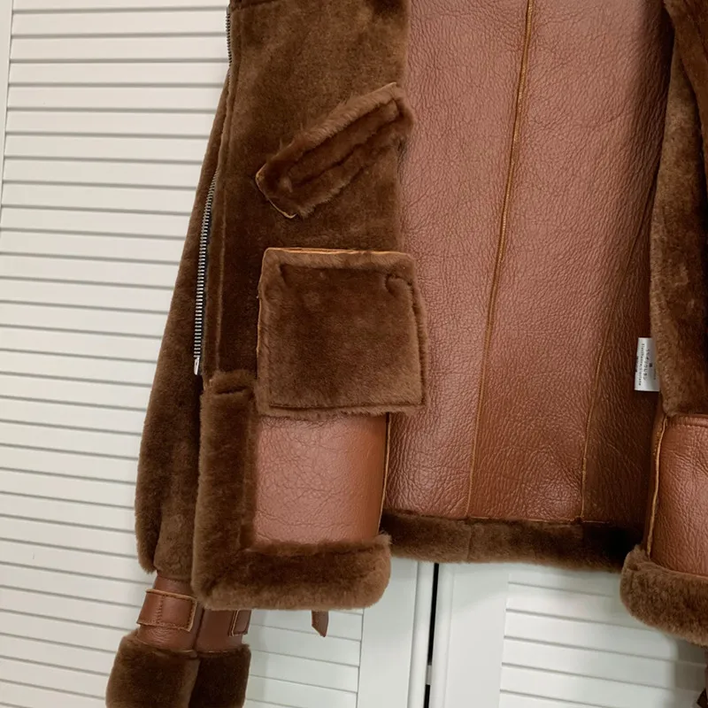 Внесезонная акция женский жилет из овечьей шкуры женская теплая куртка