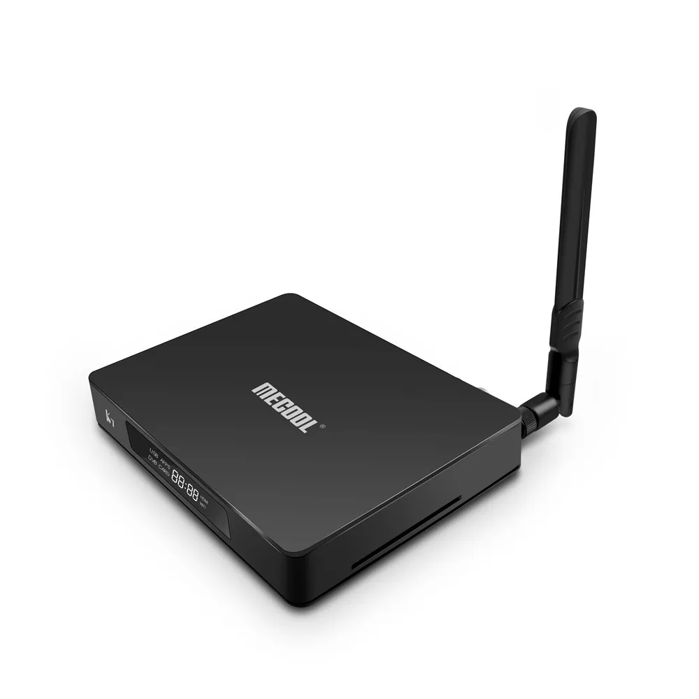 Mecool K7 DVB-S2/S DVB-T2/T DVB-C ТВ приставка 4G ram 64G rom Android 9,0 Amlogic S905X2 четырехъядерный 2,4G/5G wifi BT спутниковый ресивер