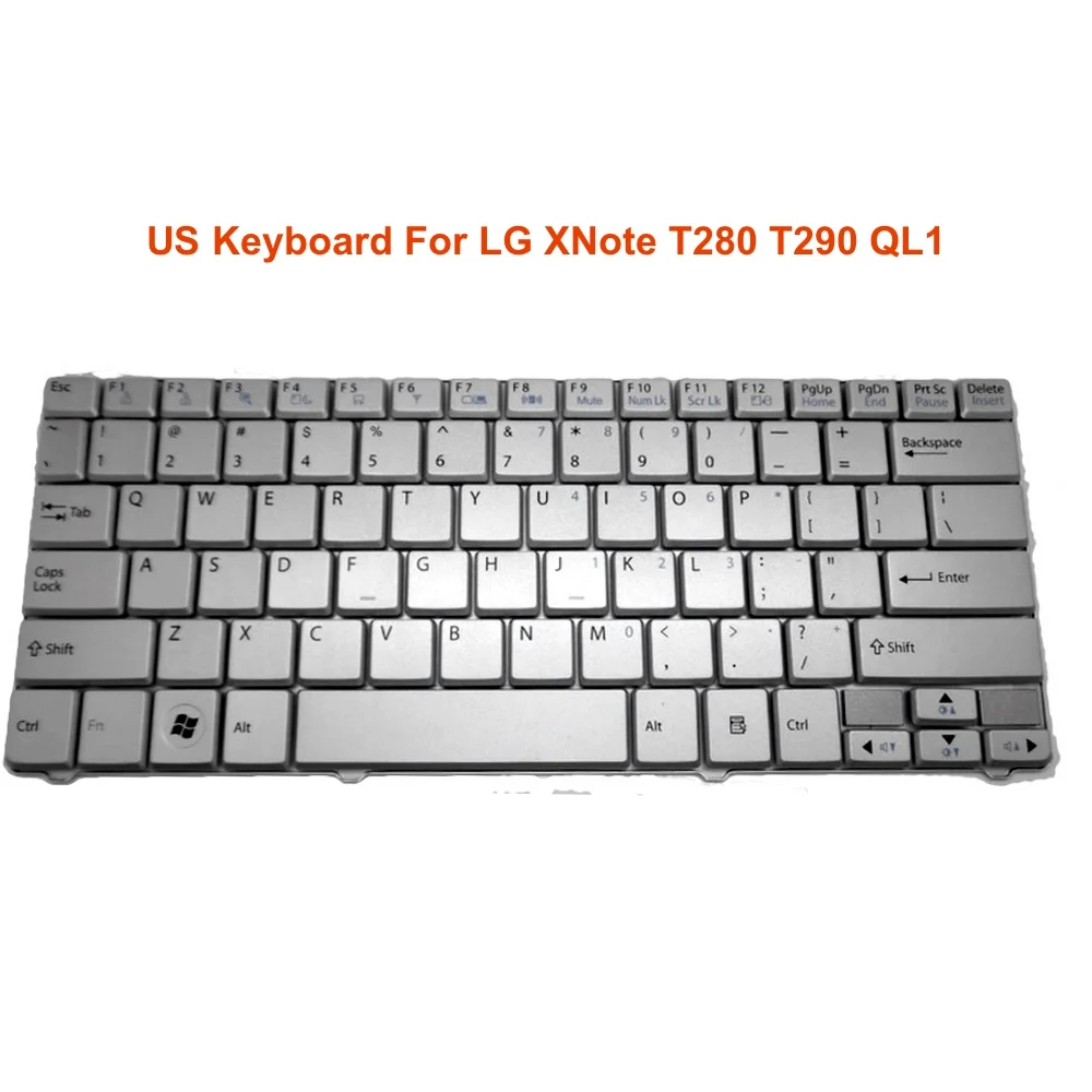 Сменные Клавиатуры US для LG XNote T280 T290 QL1 серебристая фотоклавиатура 09H33US6920 Новая