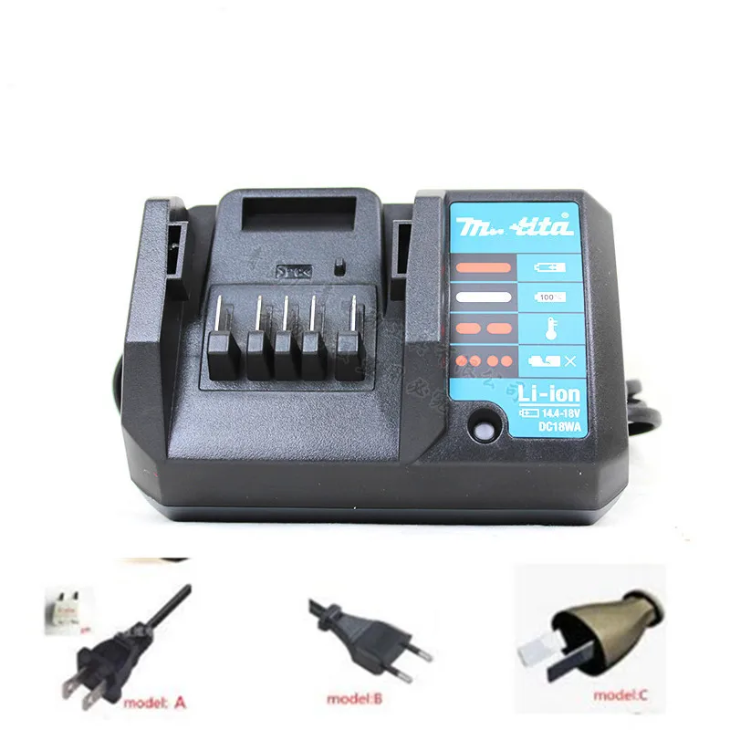 220 V-240 V 14,4 в-18 в Зарядное устройство DC18WA для maktec MAKITA DC1851 BL1813G BL1415G BL1815G BL1413G UH522D UM167D UR180D ML187