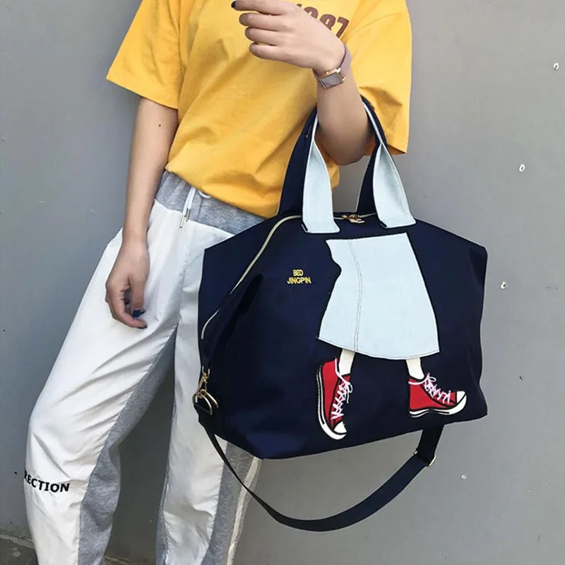 2020 Большая вместительная Водонепроницаемая дорожная сумка розовая ручная для