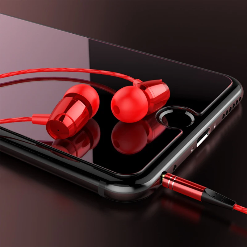 9D Проводные стереонаушники с микрофоном и регулятором громкости супер бас Аудио