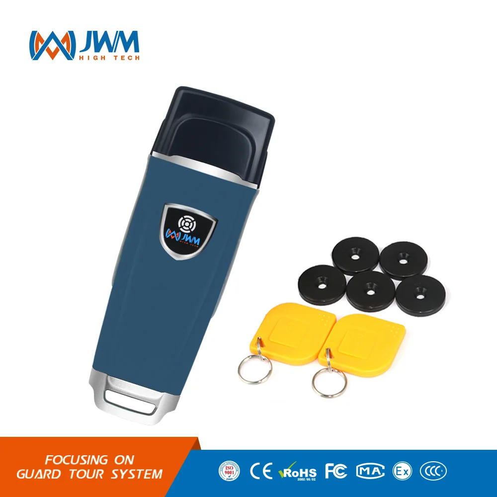 

JWM RFID Guard Tour System, Waterproof Guard Patrol Management Reader with Free Cloud Software