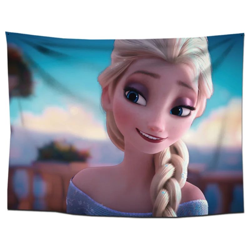 Декоративное плед из полиэстера с мягким плюшем "Замороженные" Disney для дома, с мандалой для детской комнаты.